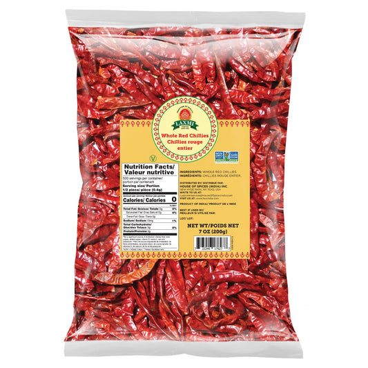LX. RED CHILI WHOLE 200 GM