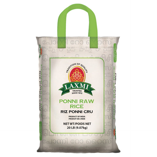 LX. PONNI RAW RICE 20 LB