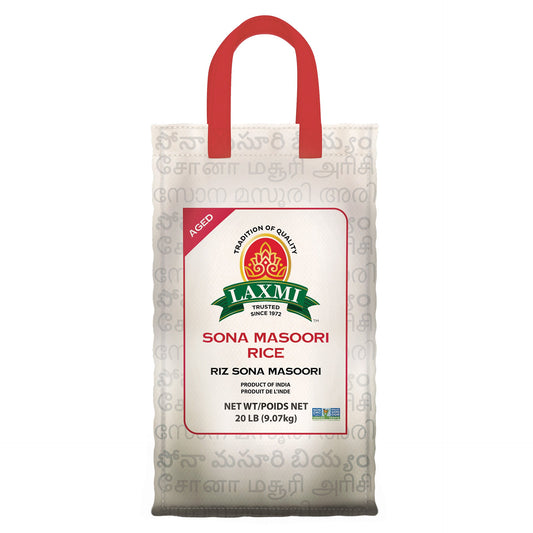 LX. SONA MASOORI RICE 20 LB IN