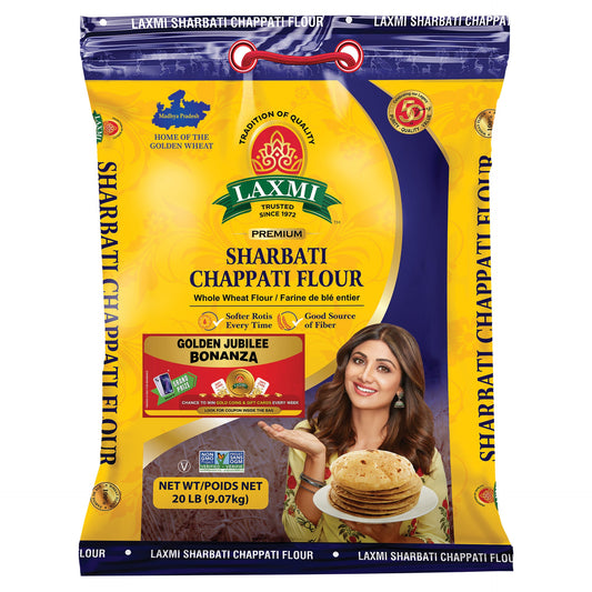 LX. SHARBATI CHAPATI FLOUR 20 LB