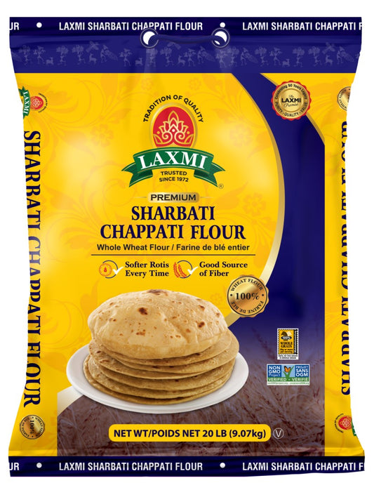 LX. SHARBATI CHAPATI FLOUR 20 LB
