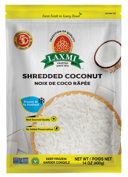 LX. FROZEN SHREDDED COCONUT 400 GM