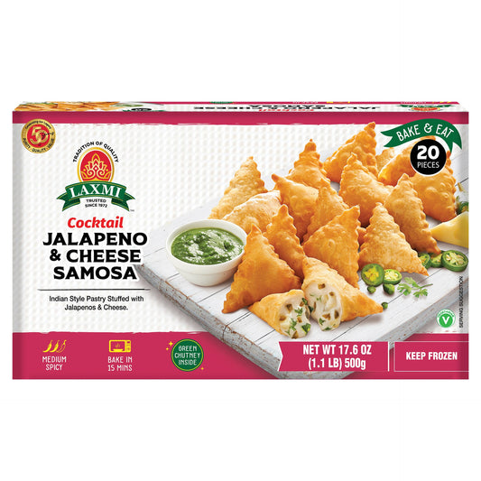 LX. COCKTAIL JALAPENO CHEESE SAMOSA 20X20GM