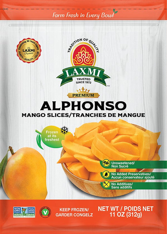 LX. FROZEN ALPHONSO MANGO SLICES 12X312 GM
